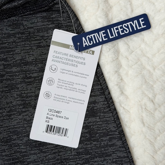 Mondetta Active Skirt XS New With Tags Athletic Skort Zip Pocket - Picture 3 of 10